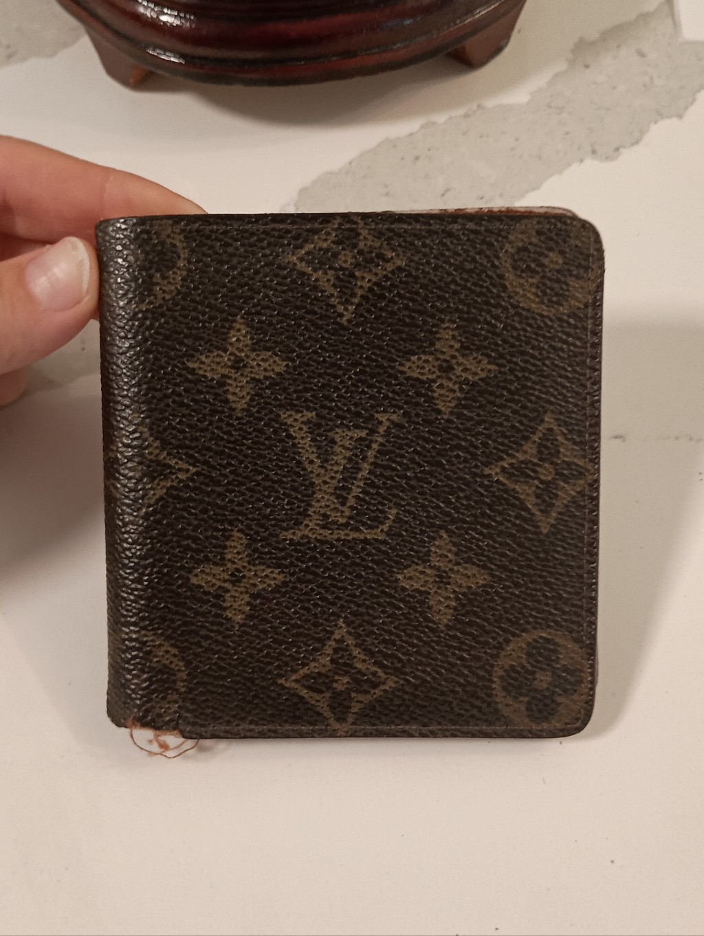 Authentic Vintage Louis Vuitton Compact Bifold Wallet In Monogram Canvas
